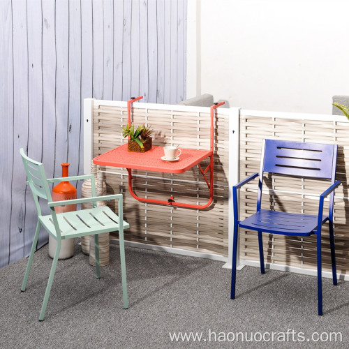 Simple Balcony Railing Hanging Table Metal learning desk